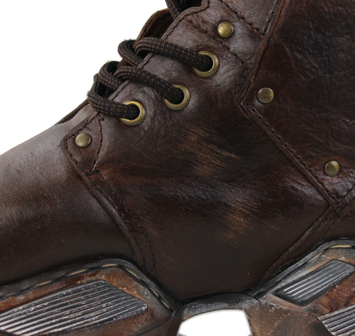 Men's Leather Steampunk Ankle Motorcycle Kilt Captain Chukka