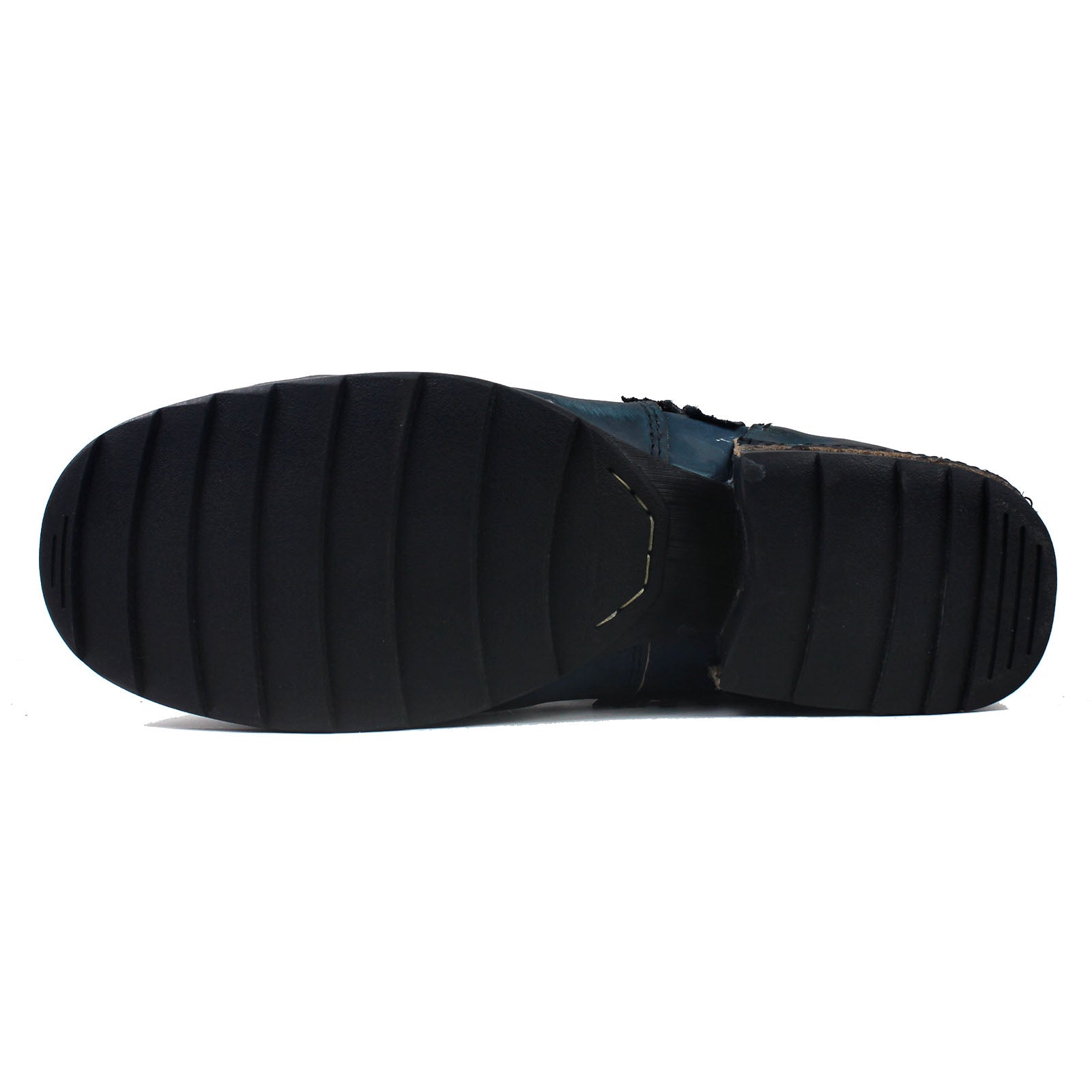 Black shoe sole on a white background