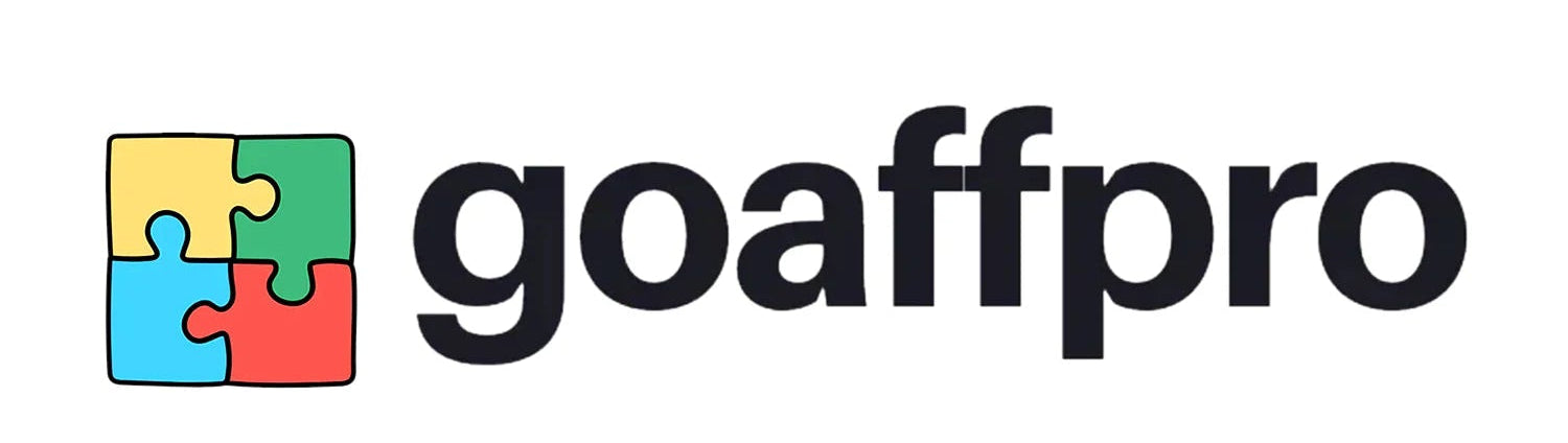 goaffpro logo with colorful puzzle pieces on a white background