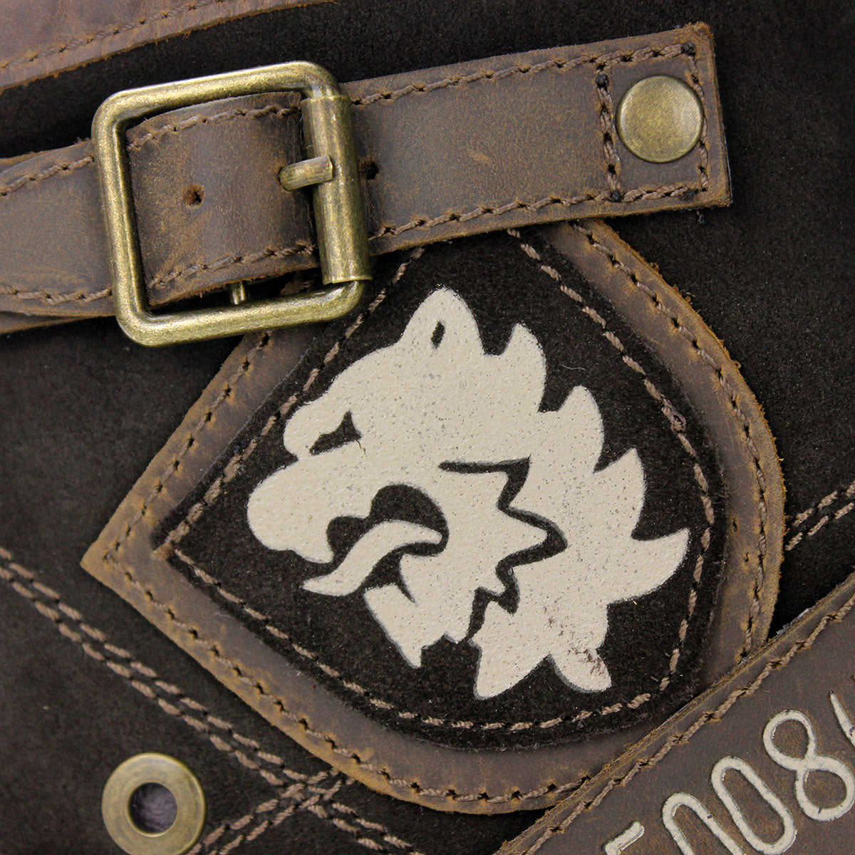 Osstone brown men's ankle-high leather boot with a classic round-toe design and a visible OSSTONE logo on the upper
