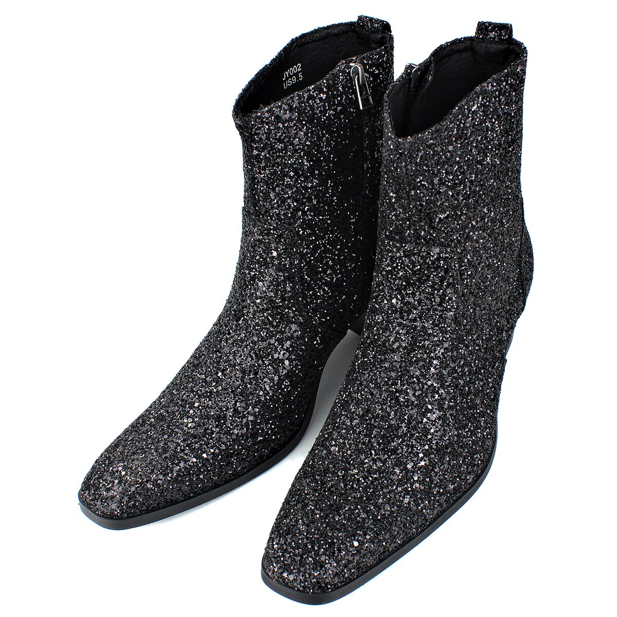 Bottines Chelsea à talons pailletés