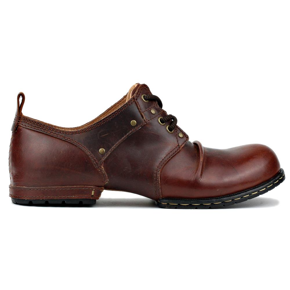 OSSTONE Handmade Genuine cow Leather Ankle Boots Fashion Men  display picture 1