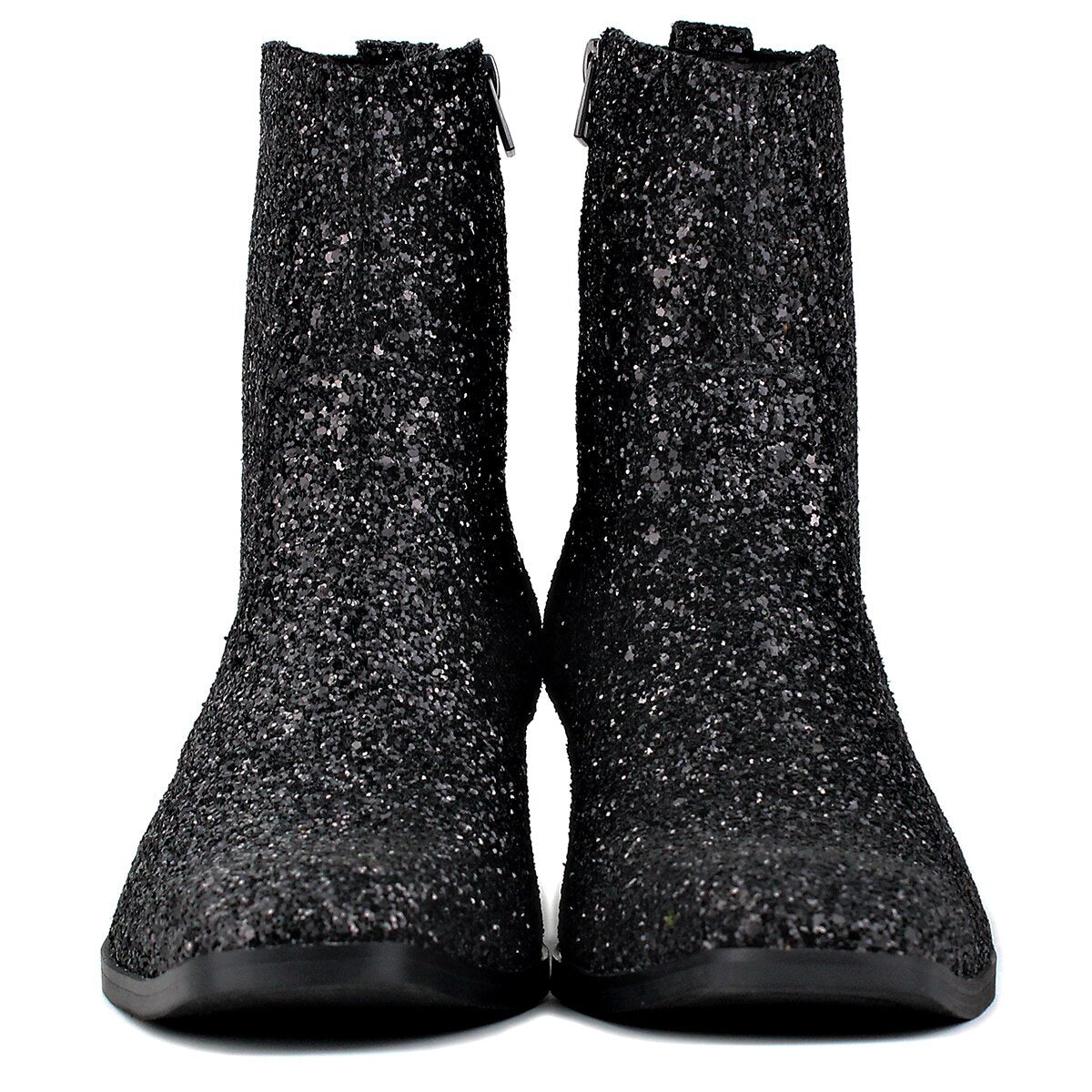 Bottines Chelsea à talons pailletés