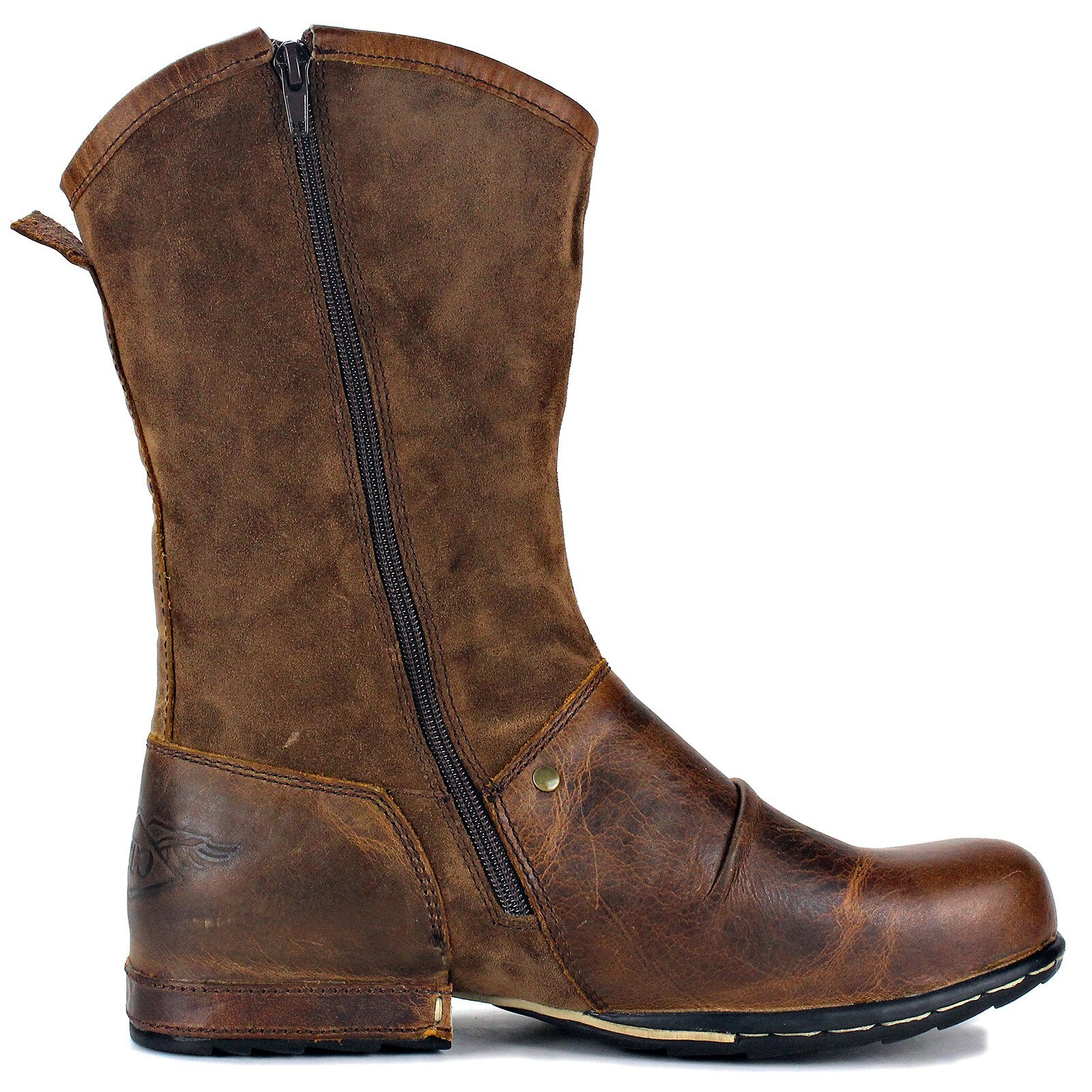 Bottes western en cuir véritable pour homme 2021