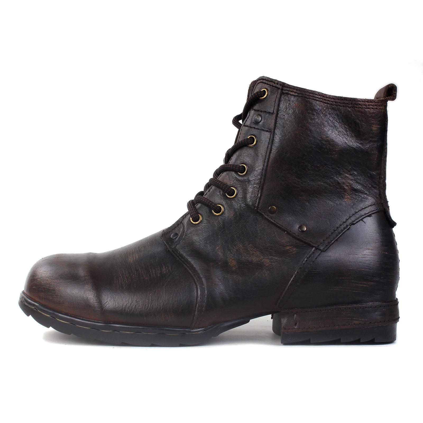 Bottines en cuir pour homme OSS-6015-6-Retro Brown