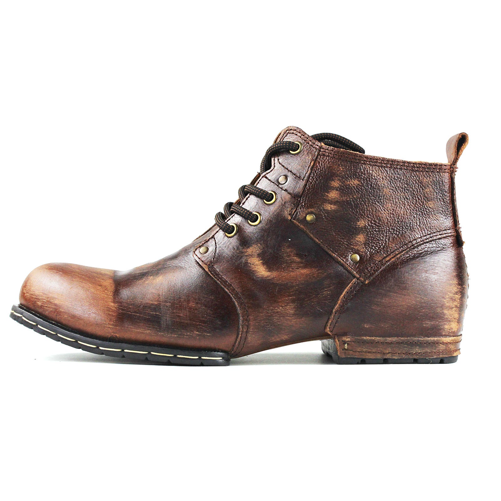 Bottines en cuir pour homme OSS-6015-2-Retro Brown