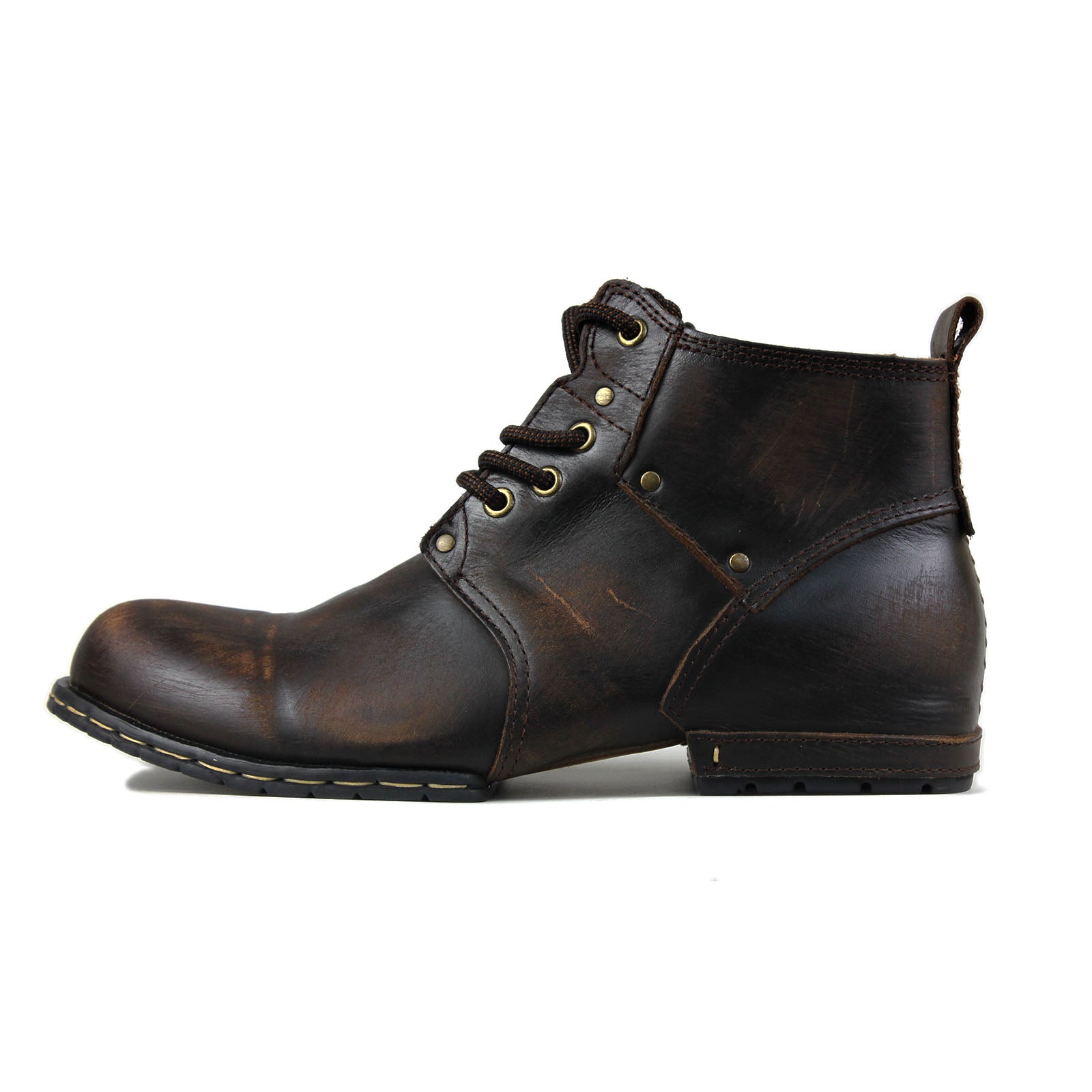 Bottines en cuir pour homme OSS-6015-2-Retro Brown