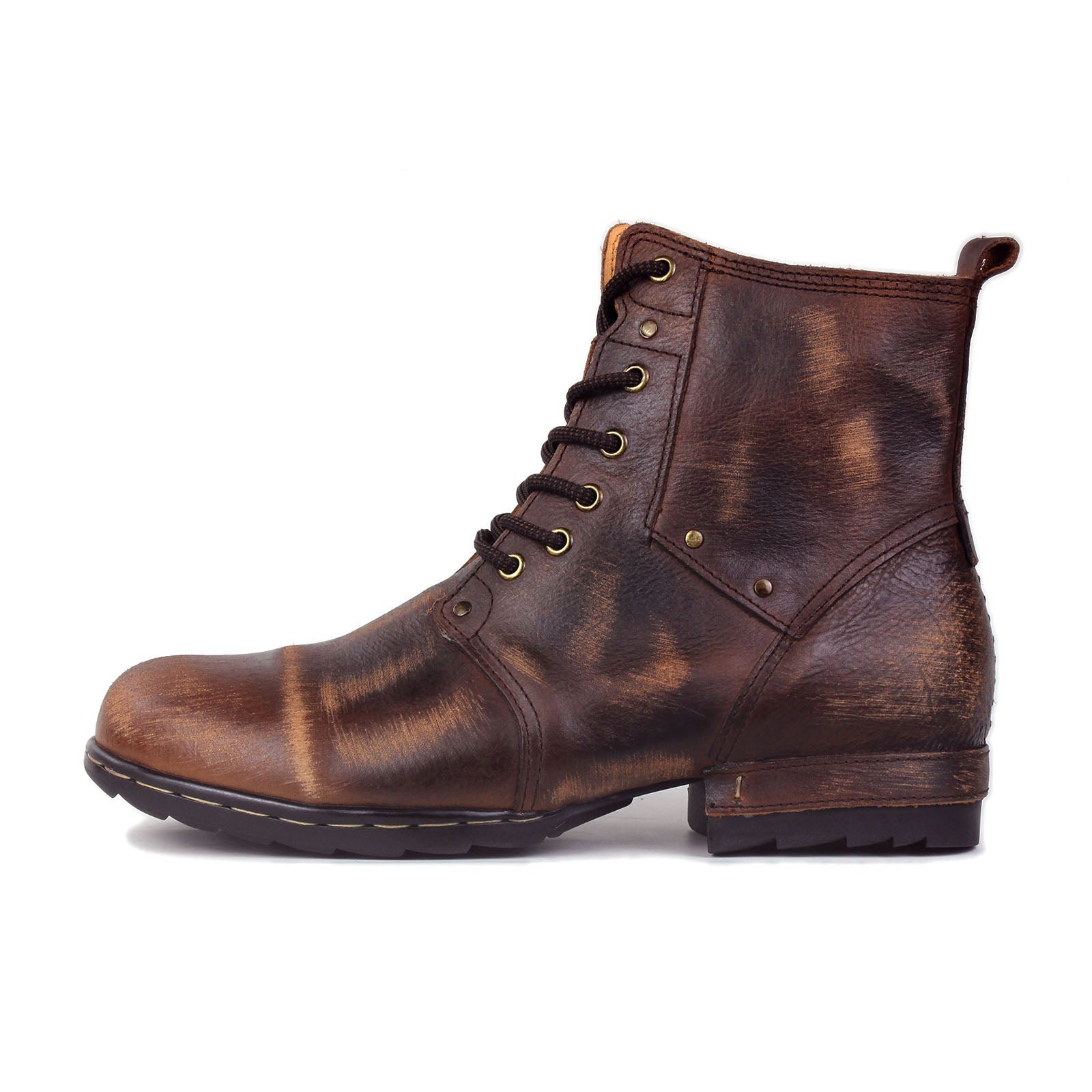 Bottines en cuir pour homme OSS-6015-6-Retro Brown