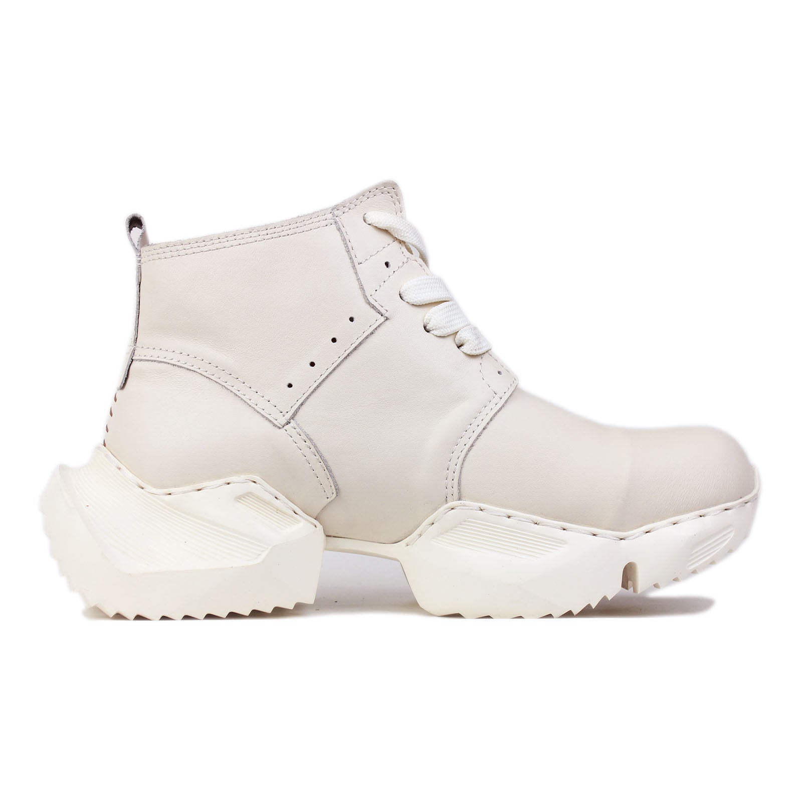 Bottes de moto athlétiques en cuir pour homme OS-5008-S-1 Classic Black et OFF-WHITE