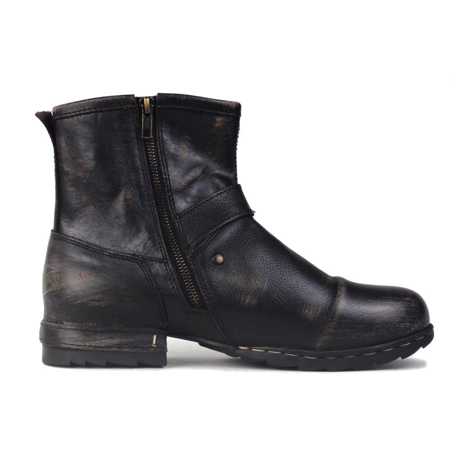 Herren-Lederstiefeletten