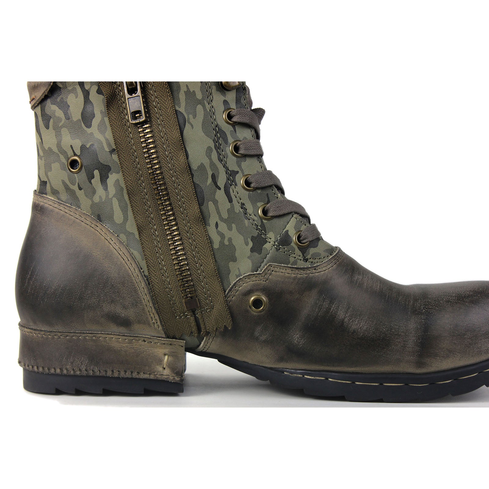 Herren-Lederstiefeletten