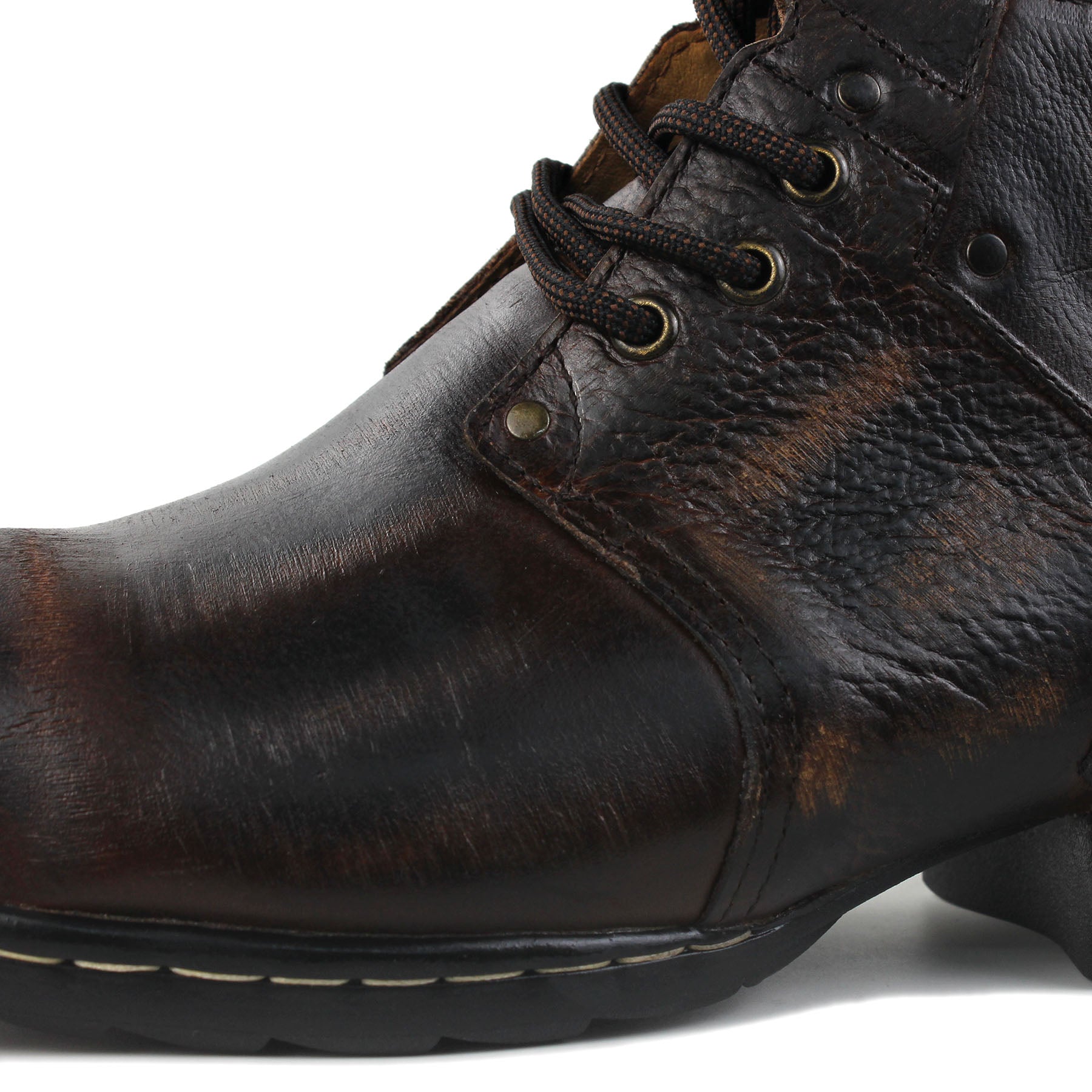 Bottines en cuir pour homme OSS-6015-3-F marron vieilli