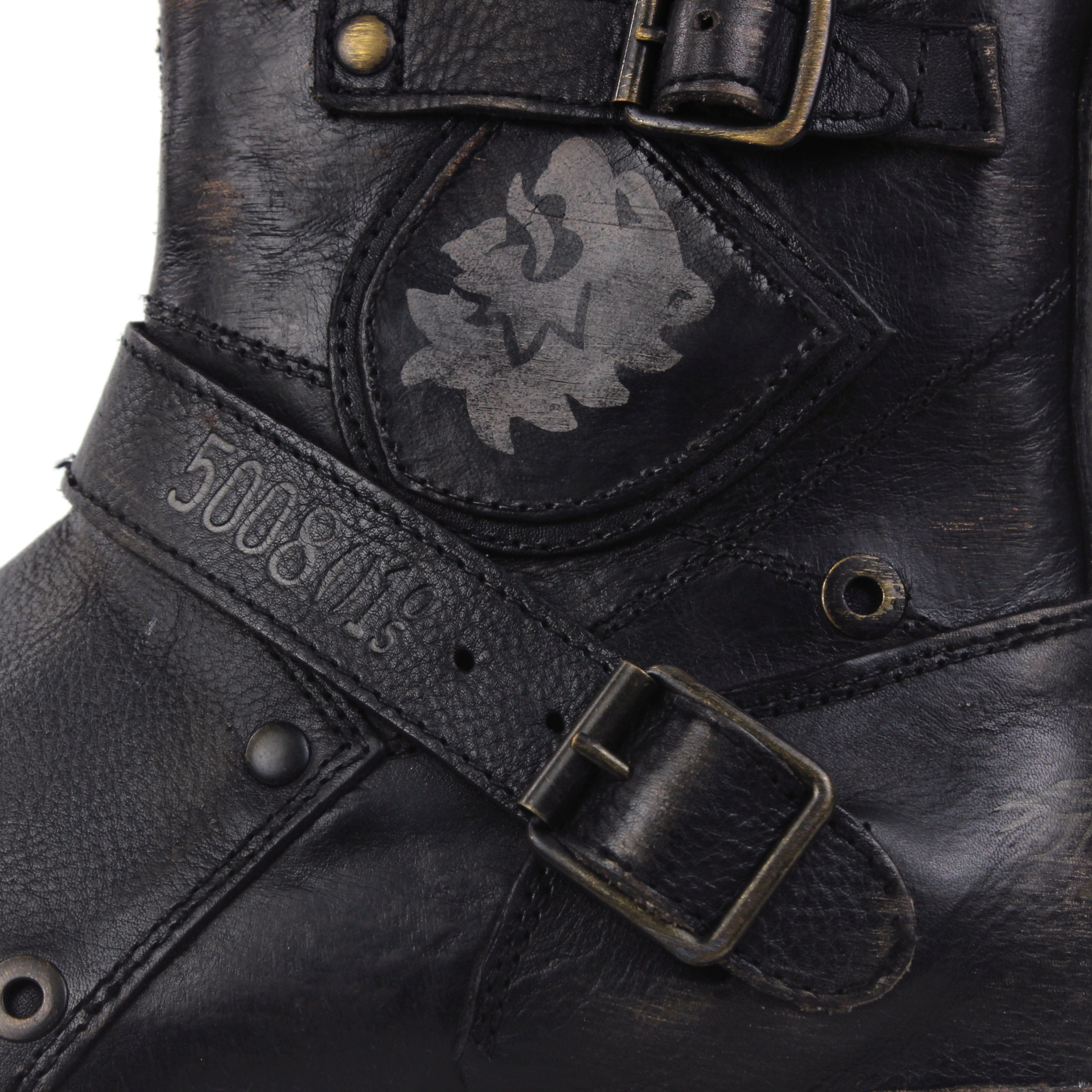 Herren-Lederstiefeletten