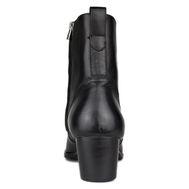 OSSTONE Anzugstiefel für Herren, Leder, Chukka-Designer-Stiefel, lässige Absatzschuhe, Reißverschluss, OS-JY002-US