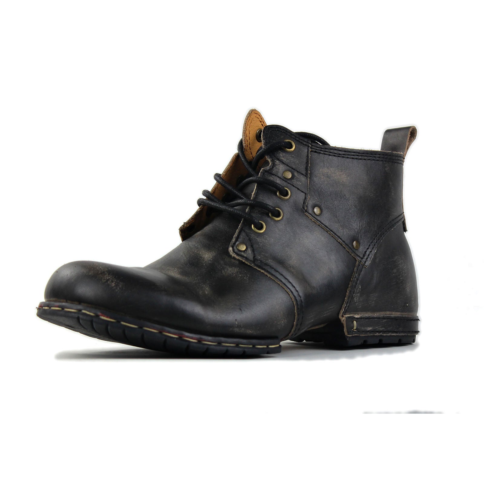 Bottines en cuir pour homme OSS-6015-2-Retro Brown