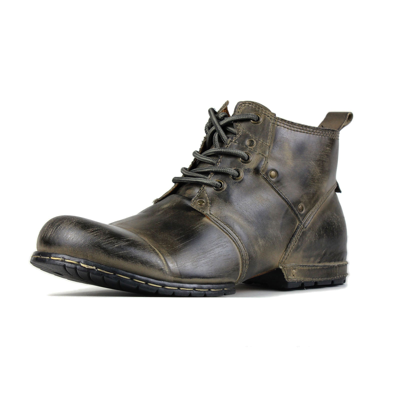 Bottines en cuir pour homme OSS-6015-2-Retro Brown