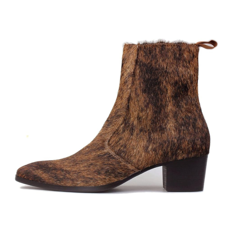 Pony Hair Chelsea Boot