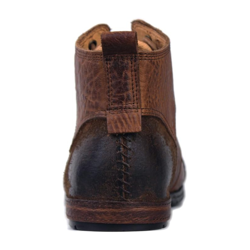 Retro Brown Leather Chukka Boots