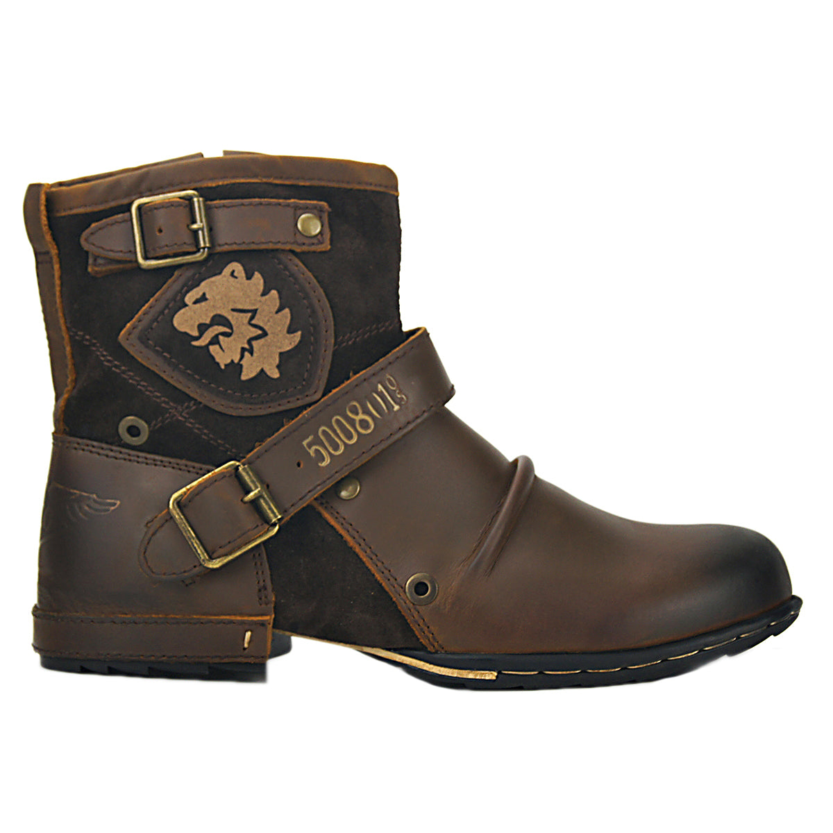 Bottines OSSTONE en cuir de vache véritable pour homme 5008-1