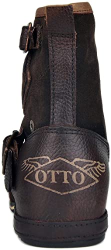 Herren-Lederstiefeletten