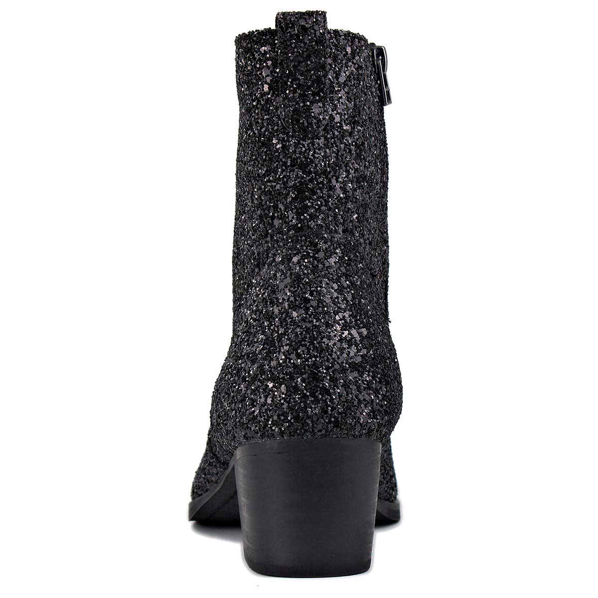 Bottes habillées OSSTONE pour hommes en cuir à paillettes Chukka, bottes de créateur, chaussures à talons décontractées avec fermeture éclair