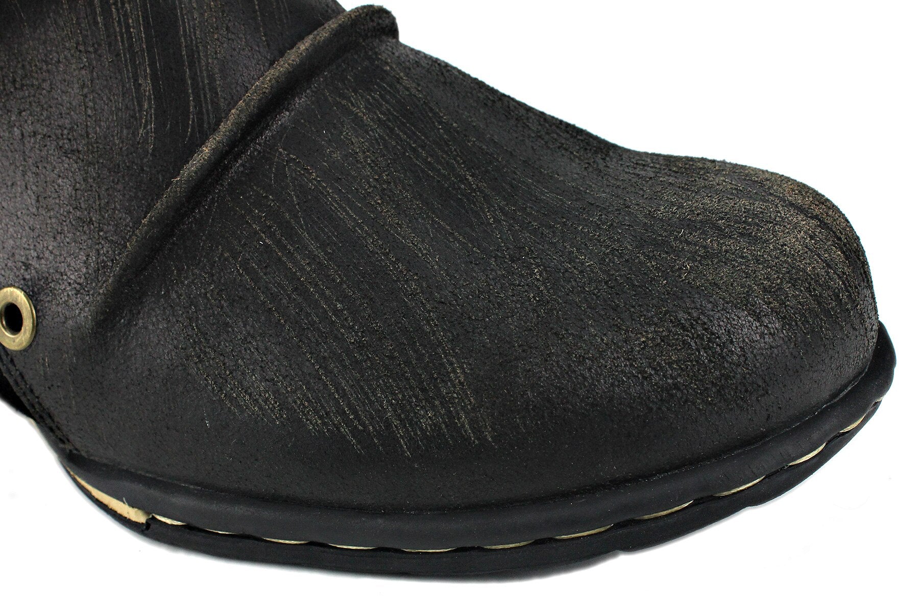 Bottines en cuir pour homme - Noir