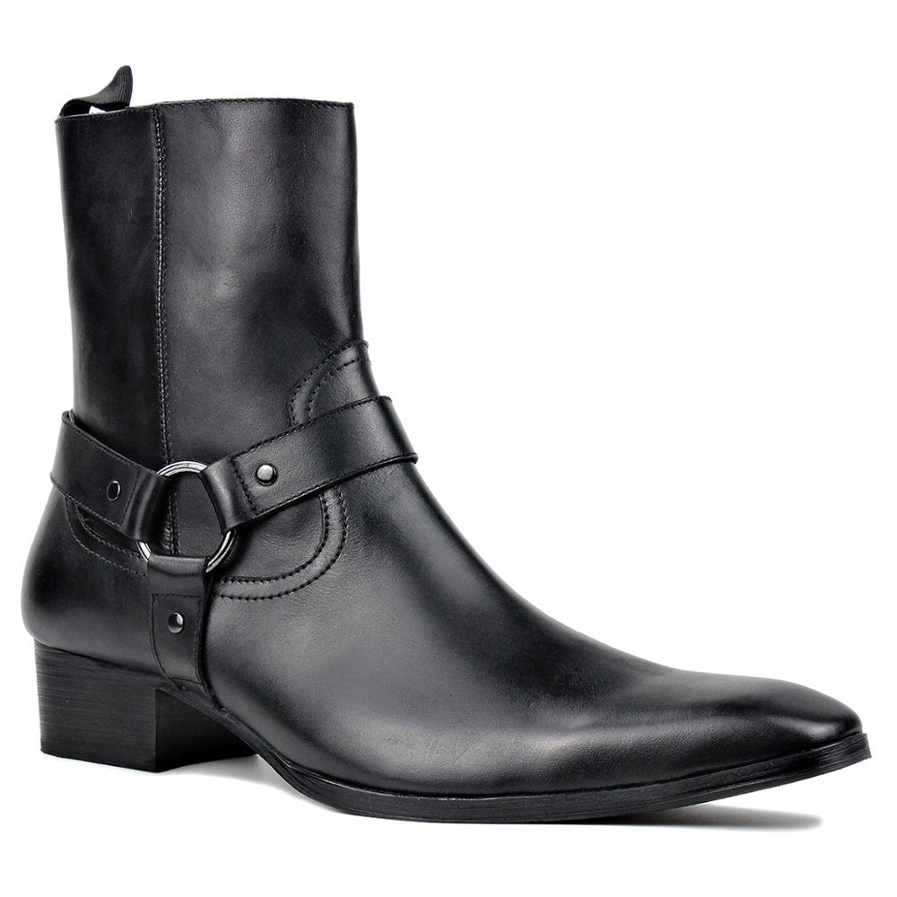 Bottines Chelsea en cuir de veau