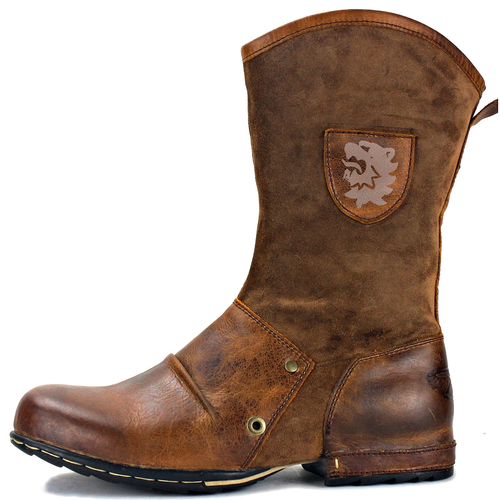 Bottes western en cuir véritable pour homme 2021