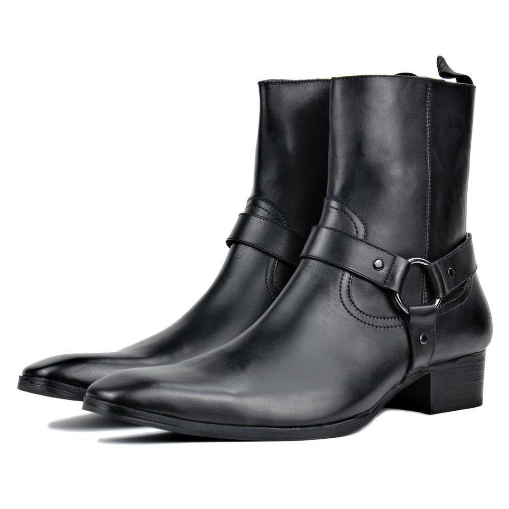 Bottines Chelsea en cuir de veau