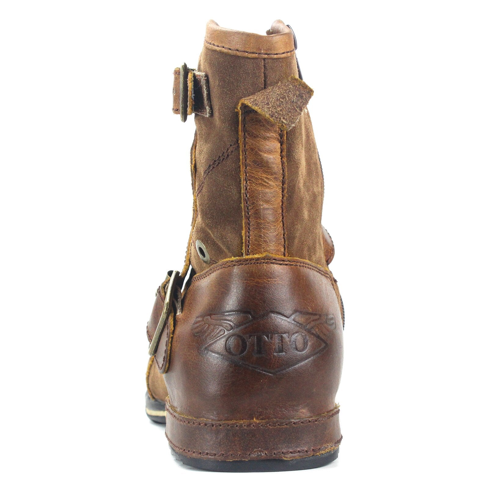 Herren-Stiefeletten aus echtem Leder – Braun 