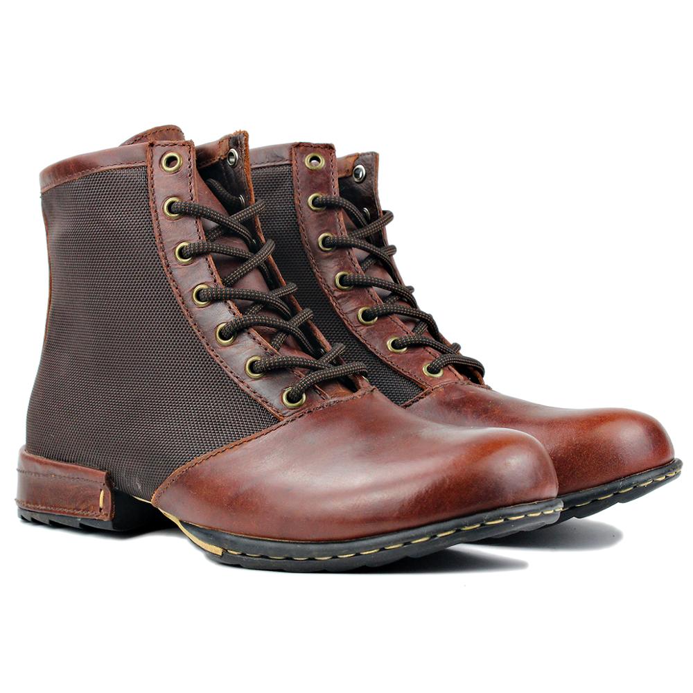 Bottines en cuir de vache véritable pour homme - Printemps/Automne