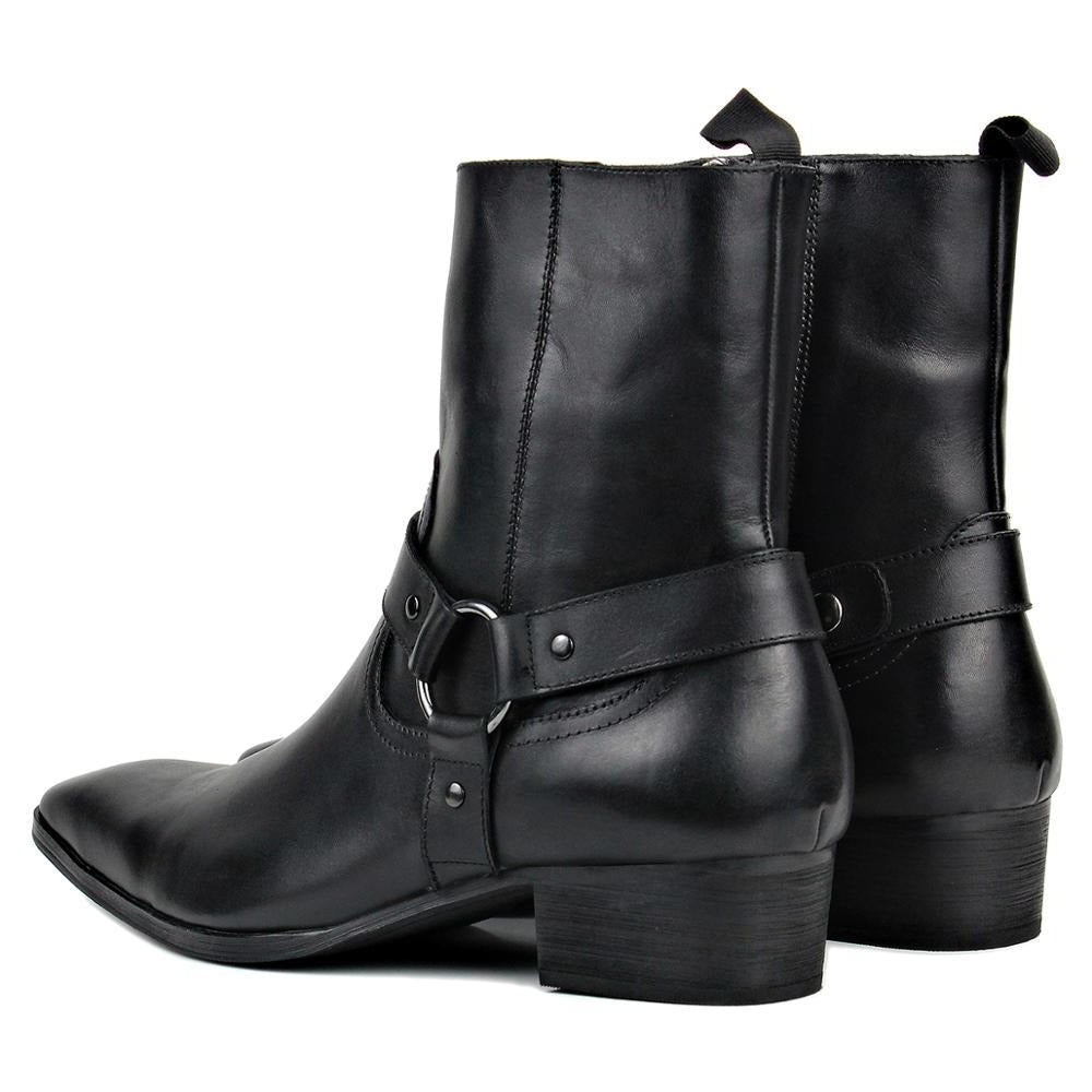 Bottines Chelsea en cuir de veau
