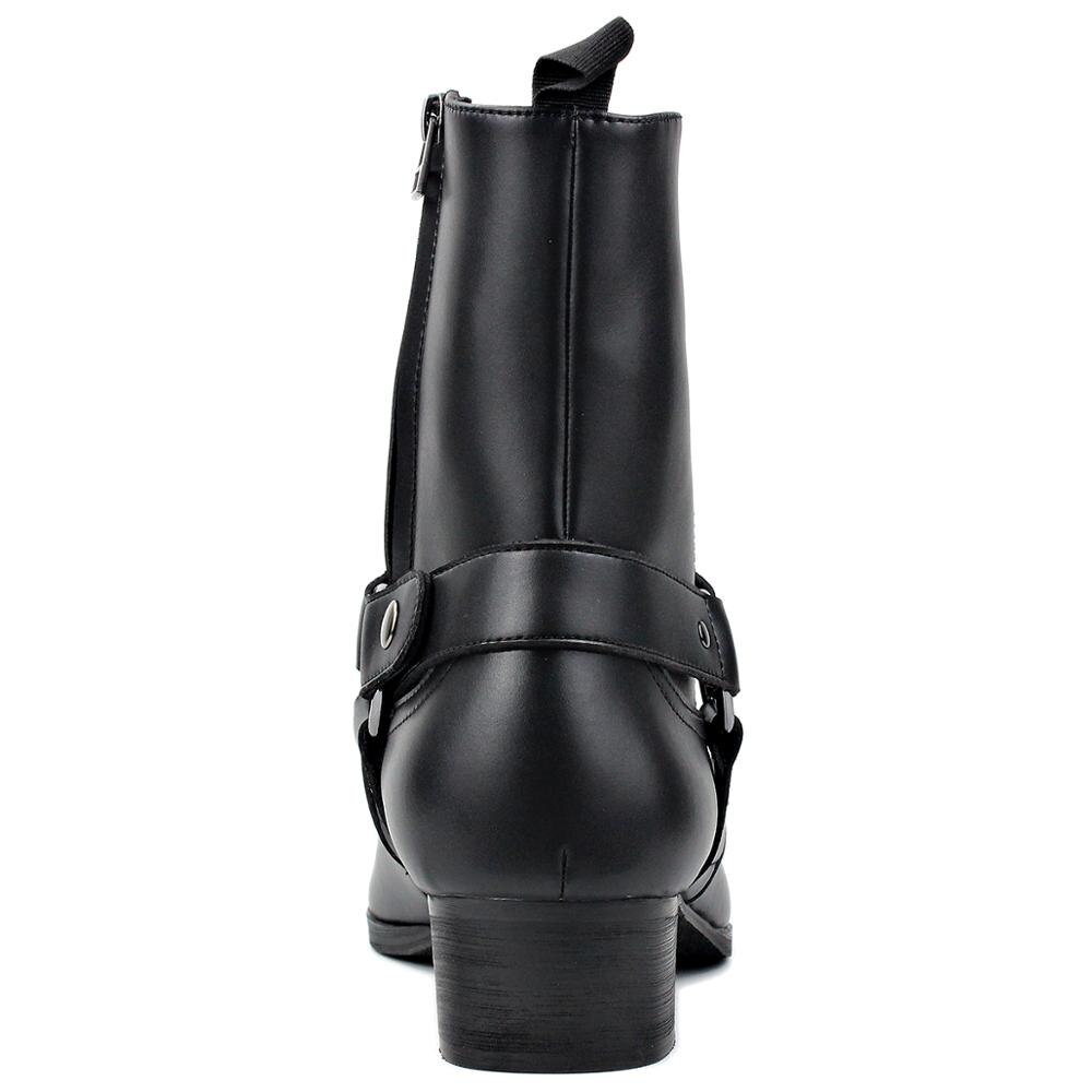 Chelsea-Stiefel aus Leder mit hohem Absatz