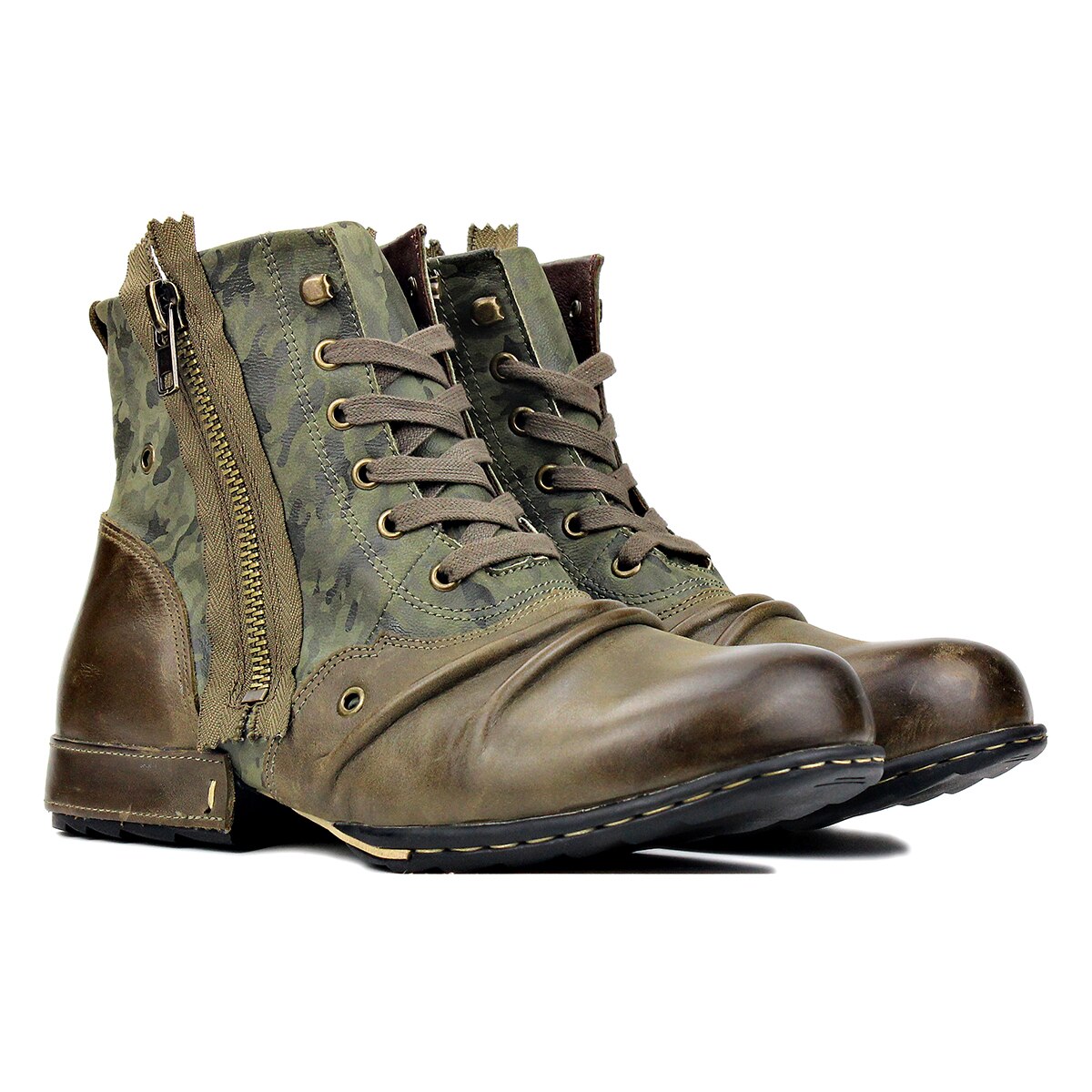 Herren-Lederstiefeletten