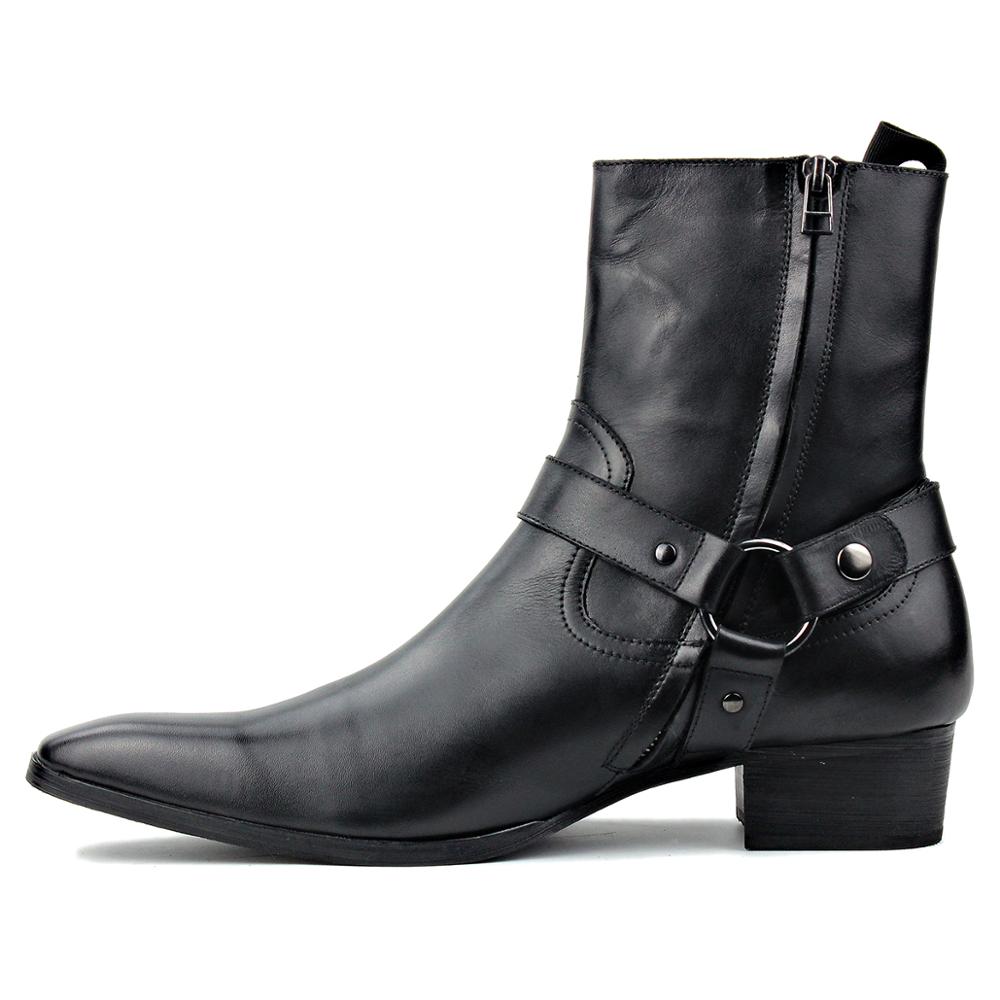 Bottines Chelsea en cuir de veau