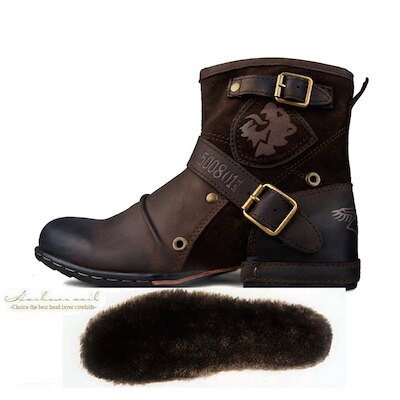 Bottines OSSTONE en cuir de vache véritable pour homme 5008-1