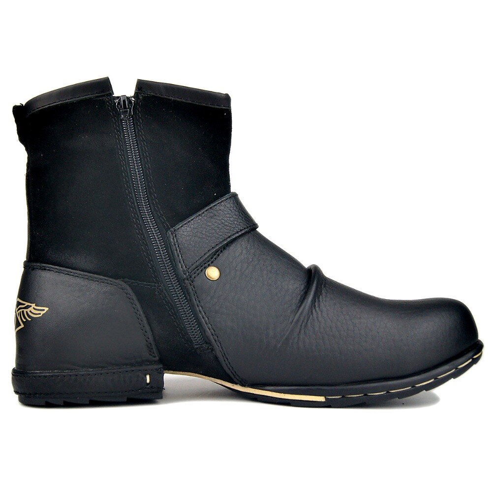 Herren-Lederstiefeletten