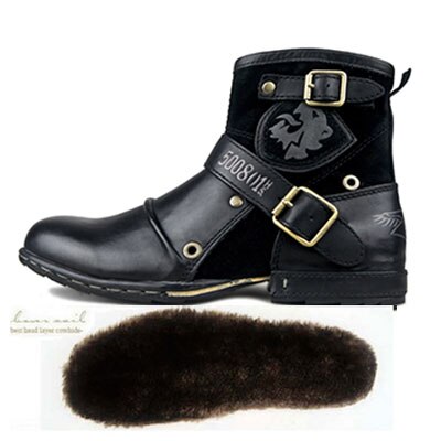Bottines OSSTONE en cuir de vache véritable pour homme 5008-1