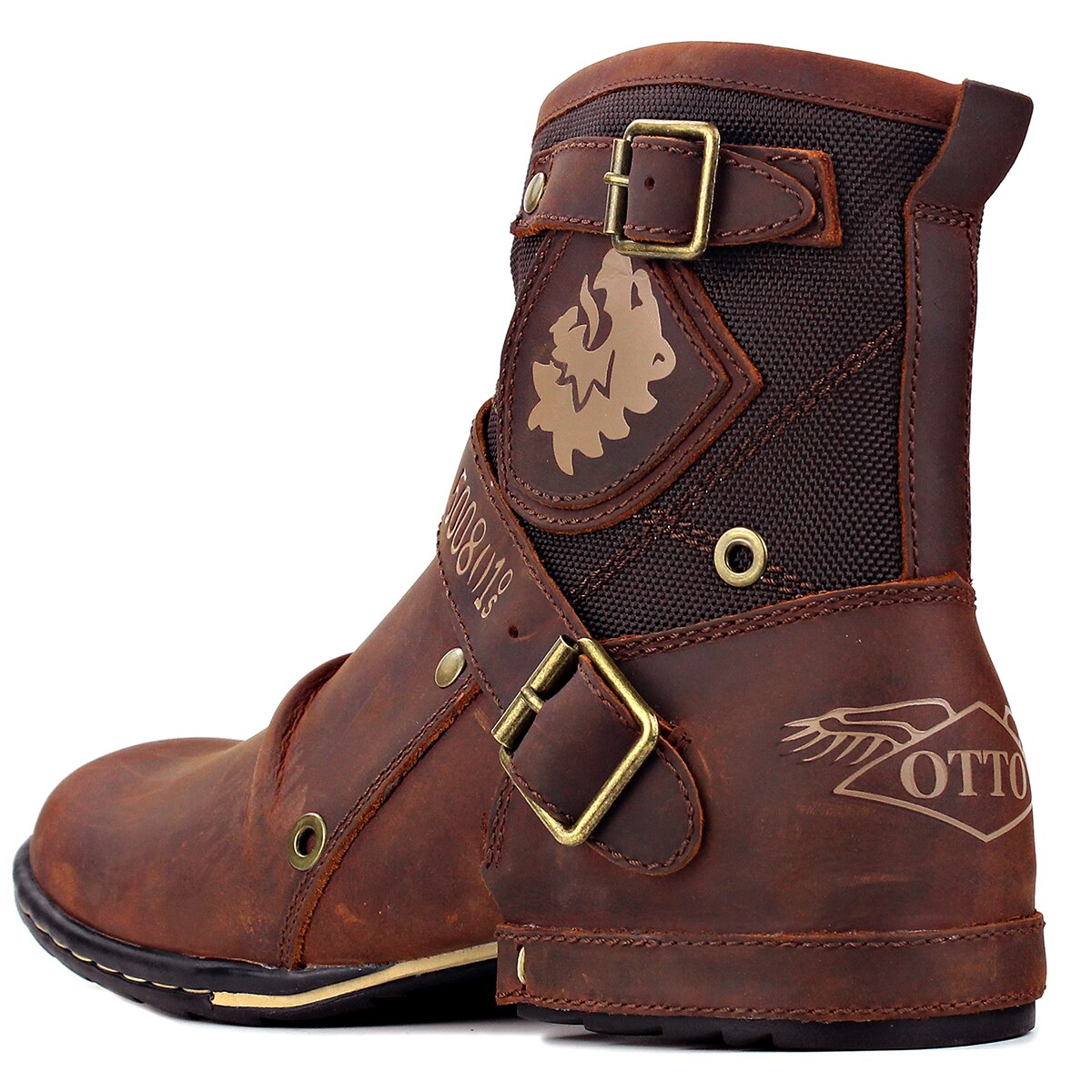 Bottines en cuir pour homme OS-5008-1-A