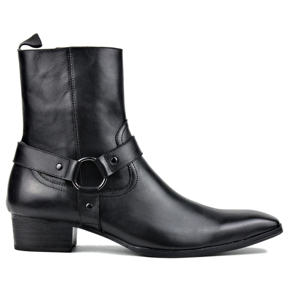Bottines Chelsea en cuir de veau